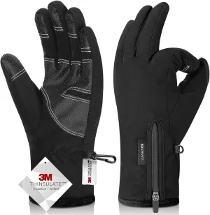 -10 Waterproof Winter Gloves for Men & Women, 5-Layer Touch Screen Breathable Cold Weather Gloves