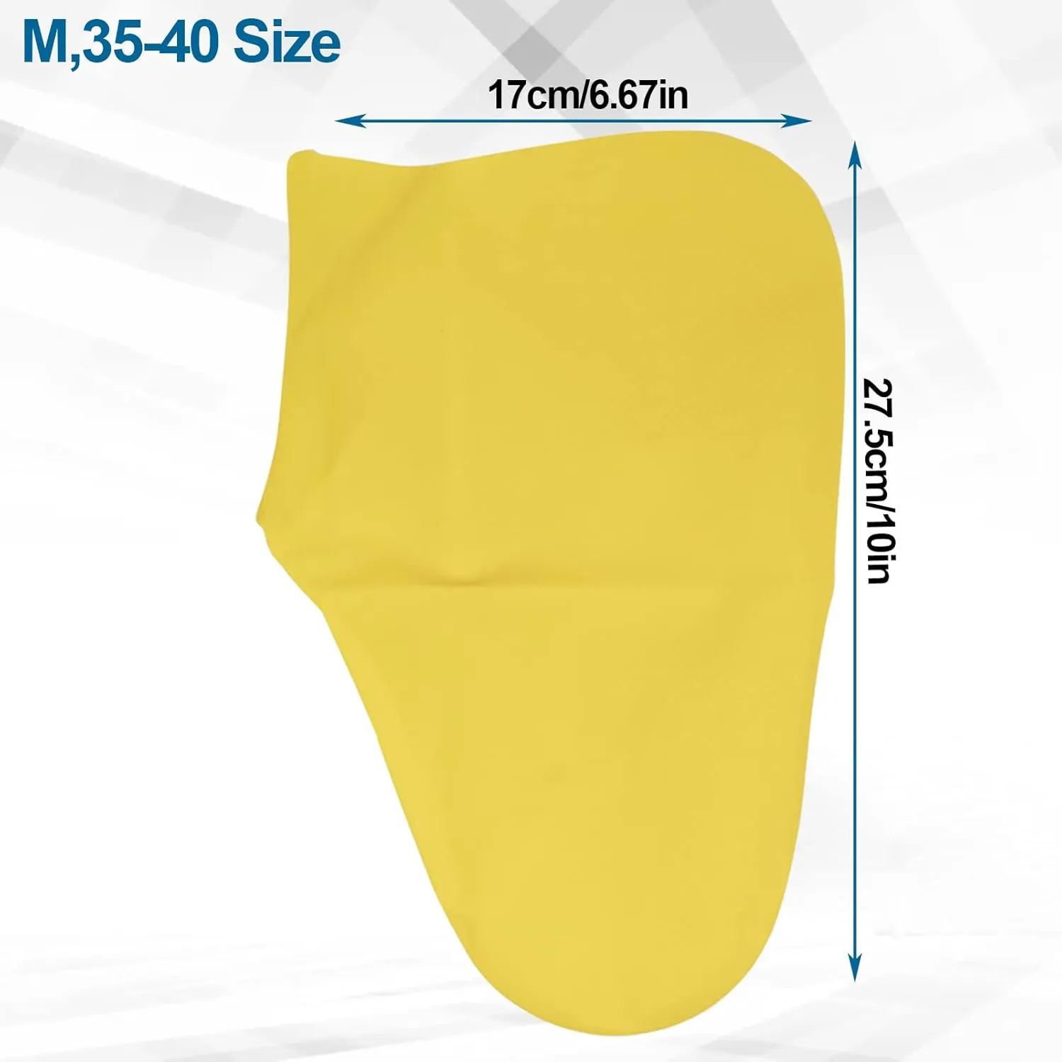 1Pair Disposable Non Slip Shoe Covers| Non-Slip Washable Foot & Shoe Booties Shoe Covers | Silical Waterproof Boots Cover(M,35-40 Size)