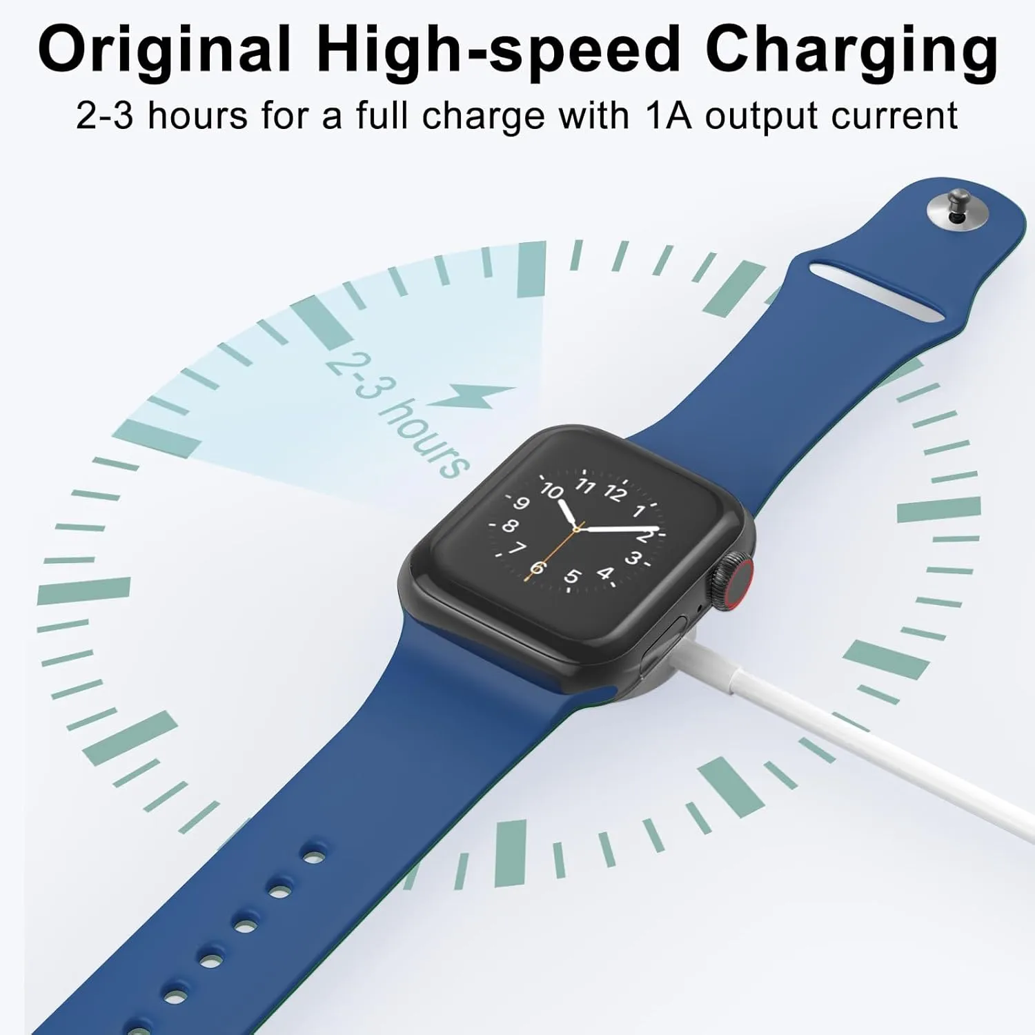 2Pack Upgraded for for Apple Watch Charger USB Magnetic Wireless Fast iWatch Charger Portable Compatible with iWatch Ultra/Series 9/8/7/6/SE/SE2/5/4/3/2/1-[3.3FT]
