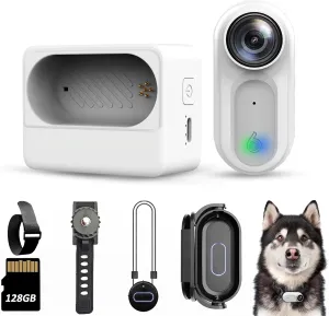 64GB FHD 1080P Mini Body Camera, IPX7 Waterproof Wearable Action Body Cam, Thumb Size Hands Free Recording Cameras with Audio & Video, Outdoor Portable Camcorder for Work, Travel, Pet (Black)