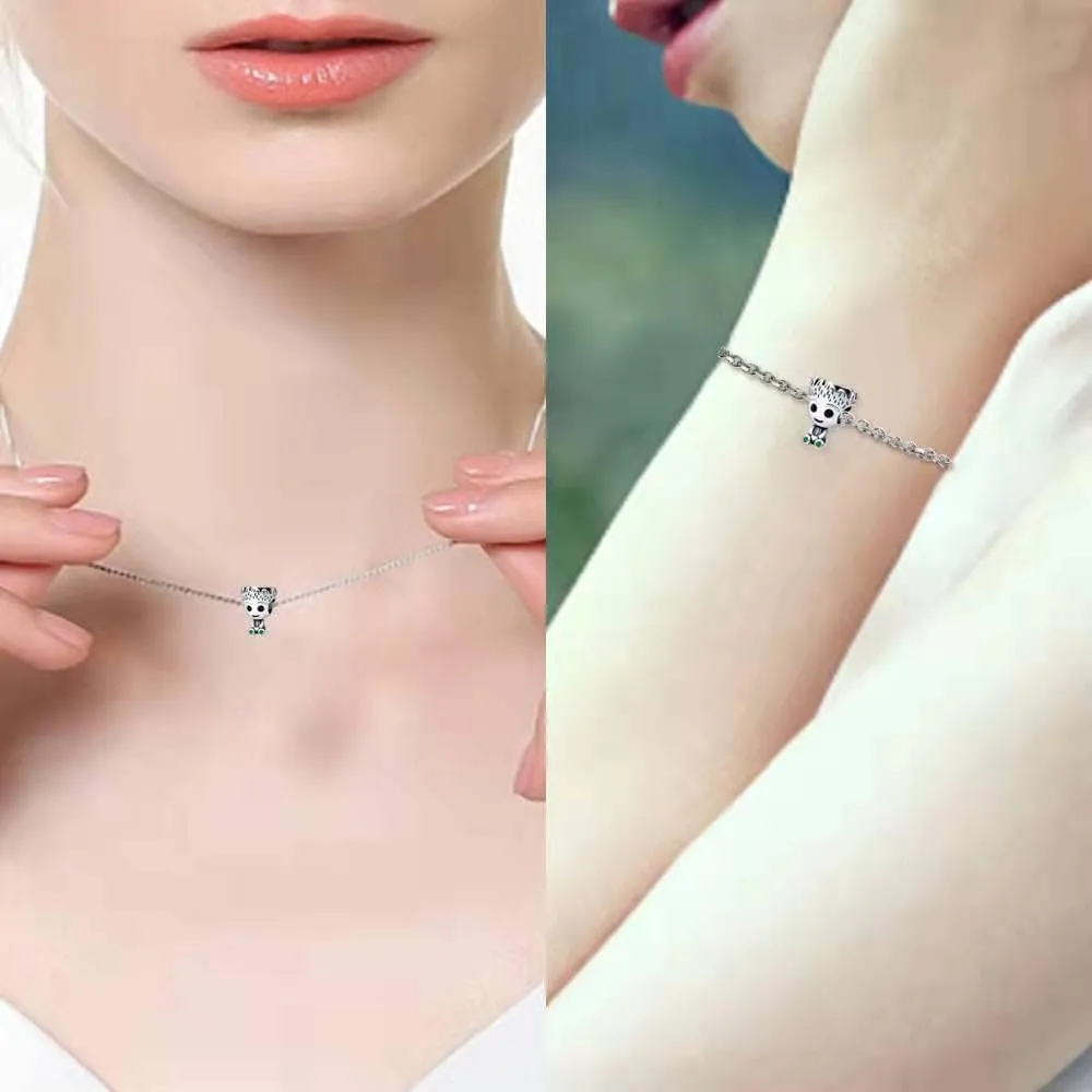 925 Sterling Silver Charms for Bracelets Necklaces Dangle Pendant With 5A Cubic Zirconias Bead Charm for Women DIY Jewelry