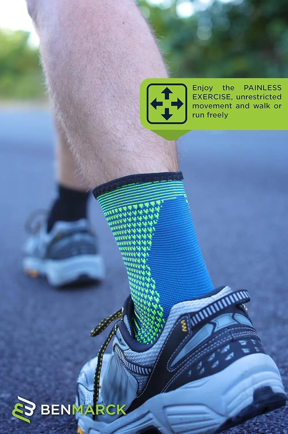 Achilles Tendon Support Brace, Plantar Fasciitis Sock, Ankle Compression Sleeve For Running, Tendonitis and Flat Feet Relief