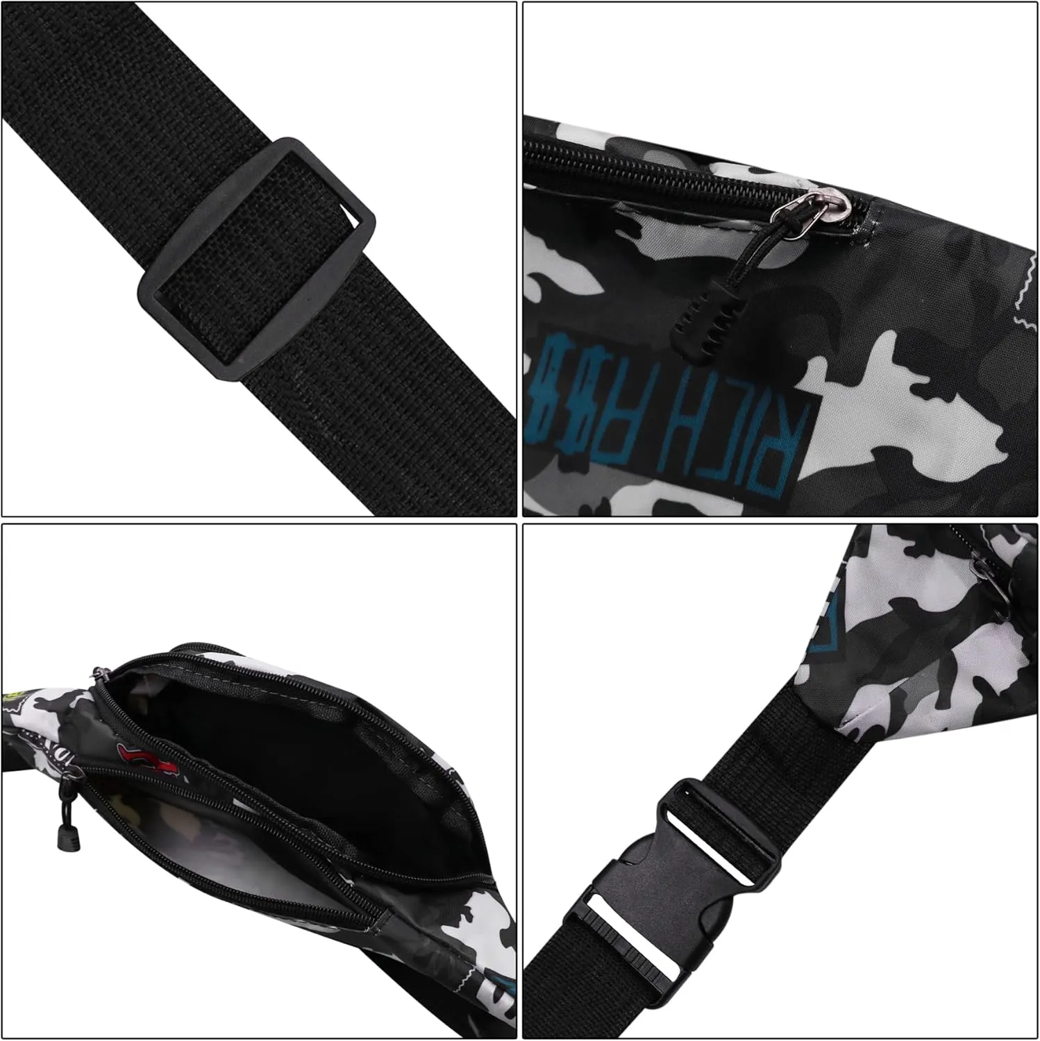 AIBEARTY Kids Fanny Pack Boys Small Camouflage Waist Pack Belt Waist Bag Pack Pouch with Adjustable Strap for Children Sport Running, Camping, Trip