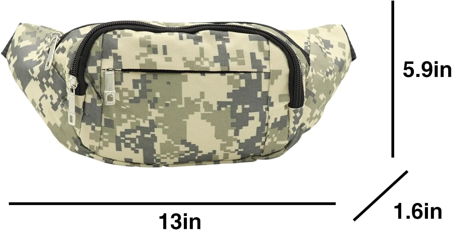 AIBEARTY Kids Fanny Pack Boys Small Camouflage Waist Pack Belt Waist Bag Pack Pouch with Adjustable Strap for Children Sport Running, Camping, Trip