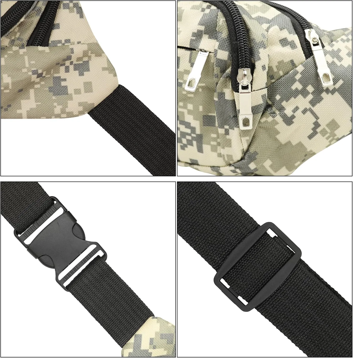 AIBEARTY Kids Fanny Pack Boys Small Camouflage Waist Pack Belt Waist Bag Pack Pouch with Adjustable Strap for Children Sport Running, Camping, Trip