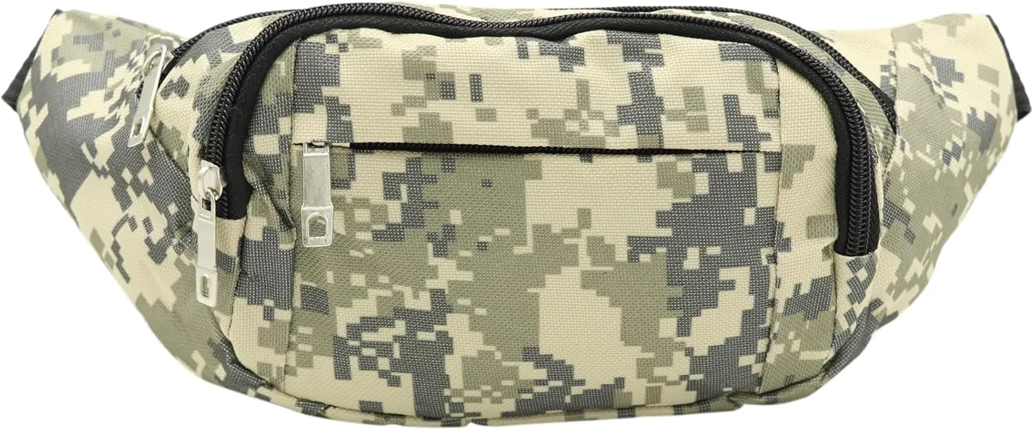 AIBEARTY Kids Fanny Pack Boys Small Camouflage Waist Pack Belt Waist Bag Pack Pouch with Adjustable Strap for Children Sport Running, Camping, Trip