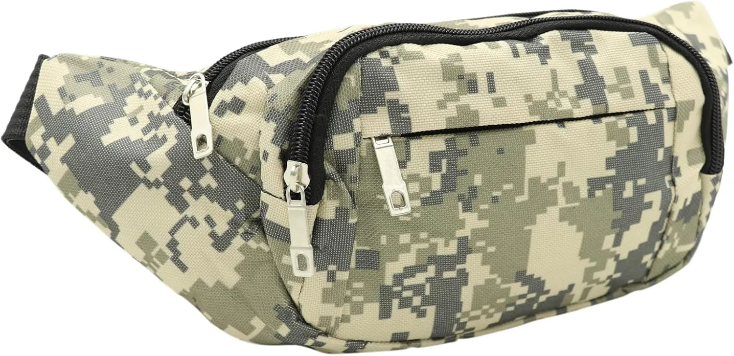 AIBEARTY Kids Fanny Pack Boys Small Camouflage Waist Pack Belt Waist Bag Pack Pouch with Adjustable Strap for Children Sport Running, Camping, Trip