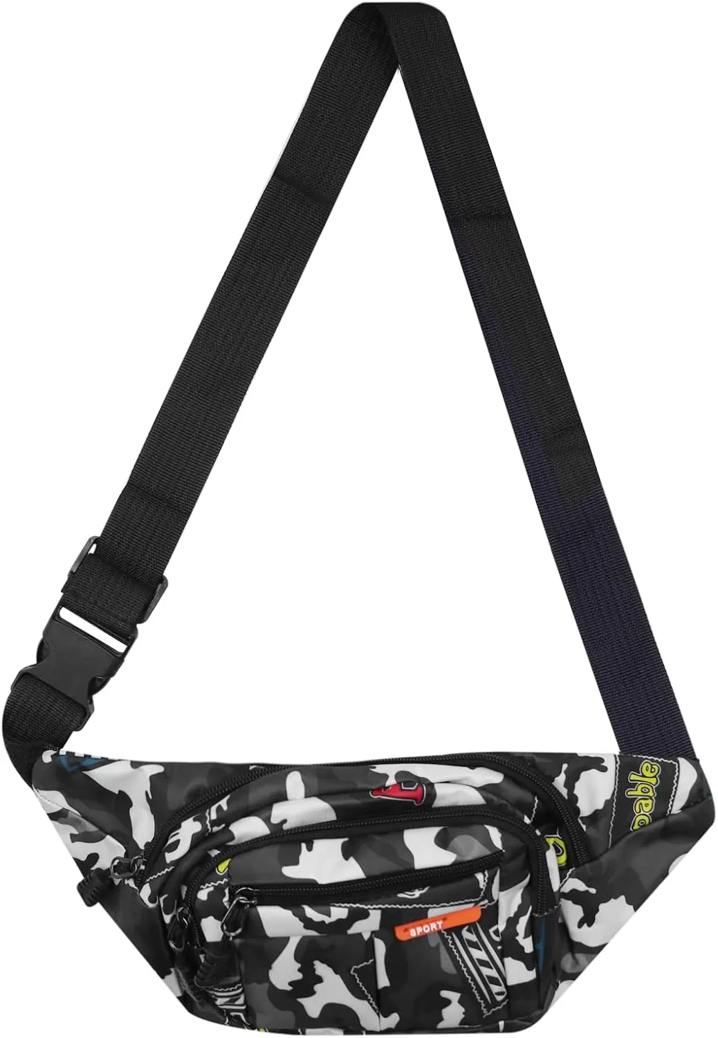 AIBEARTY Kids Fanny Pack Boys Small Camouflage Waist Pack Belt Waist Bag Pack Pouch with Adjustable Strap for Children Sport Running, Camping, Trip