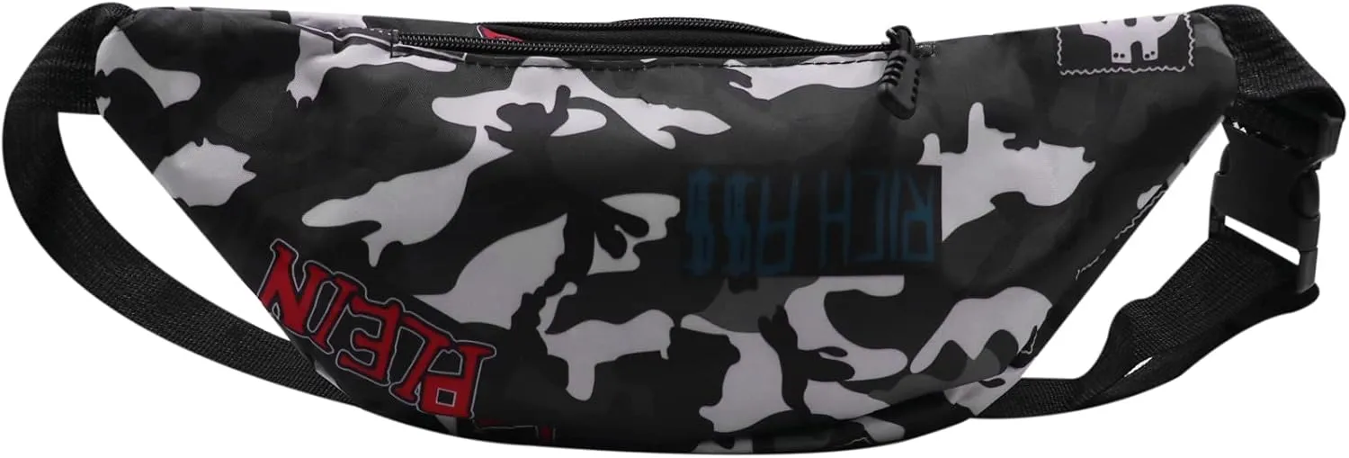 AIBEARTY Kids Fanny Pack Boys Small Camouflage Waist Pack Belt Waist Bag Pack Pouch with Adjustable Strap for Children Sport Running, Camping, Trip