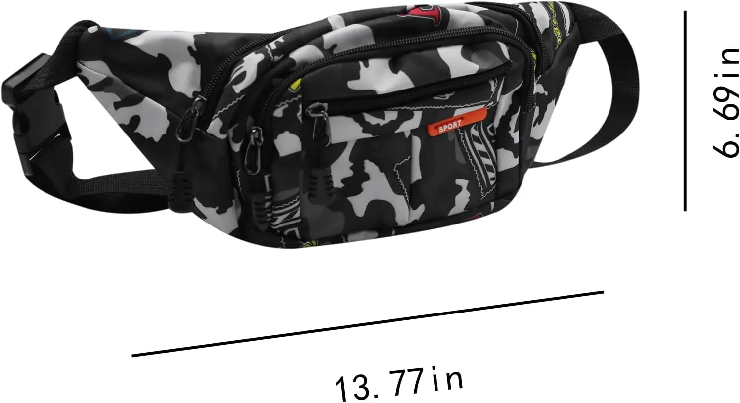 AIBEARTY Kids Fanny Pack Boys Small Camouflage Waist Pack Belt Waist Bag Pack Pouch with Adjustable Strap for Children Sport Running, Camping, Trip