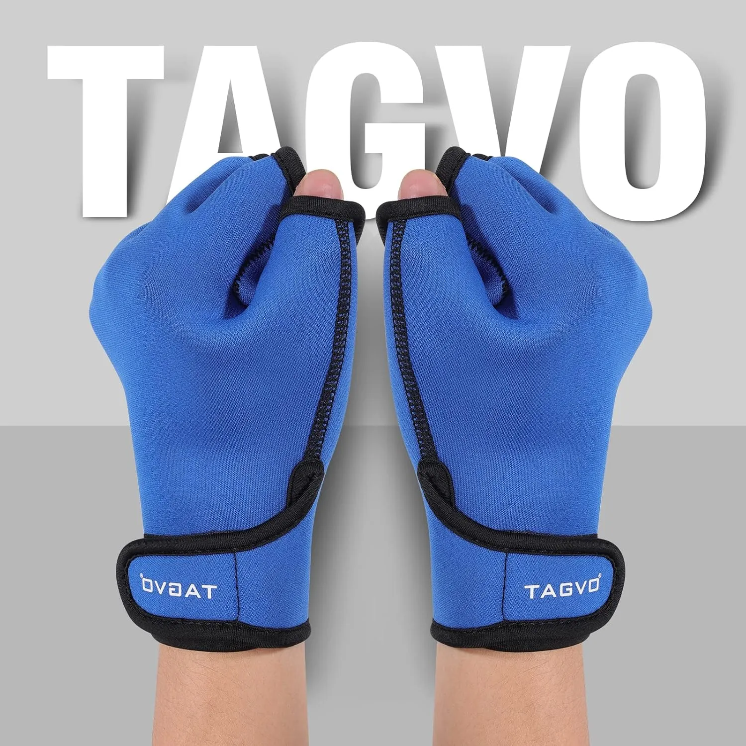 Aquatic Gloves for Helping Upper Body Resistance, Webbed Swim Gloves Well Stitching, No Fading, Sizes for Men Women Adult Children Aquatic Fitness Water Resistance Training