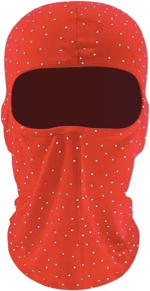 Balaclava Shiesty Ski Mask for Women Summer Bling Sequins Face Mask Cooling Neck Gaiter for Motorcycle Cycling