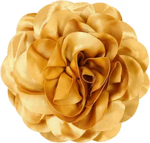 Big Flower Dainty Satin Fabric Rose Flower Brooches Large Rose Flowers Satin Lapel Brooches for Women Wedding Dinner Party Decoration 7.48 Inches