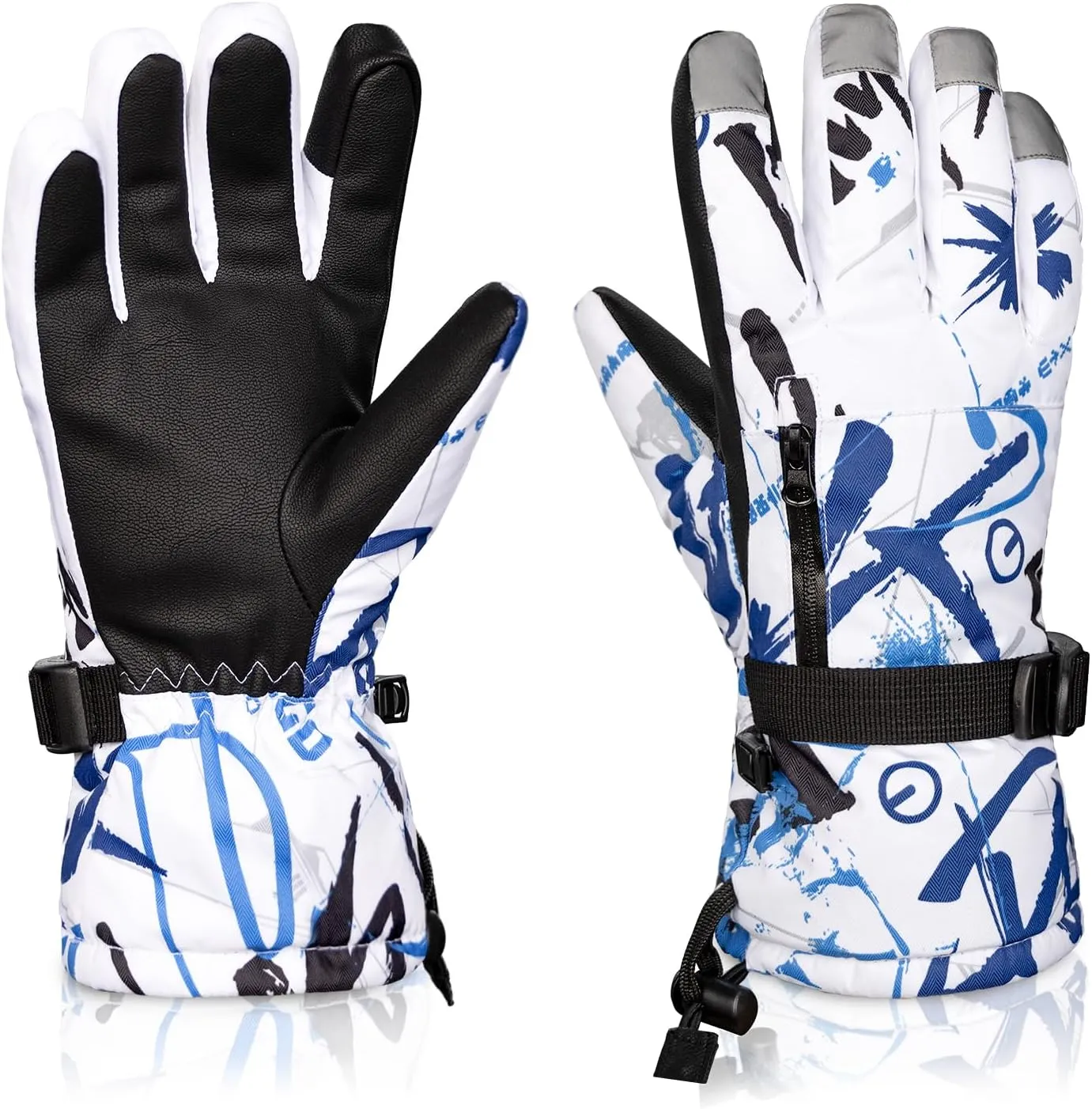 BOSONER Ski Snowboard Gloves, Waterproof Winter Warm Gloves, Cold Weather Touchscreen Snow Gloves for Mens, Womens, Kids Skiing,Snowboarding
