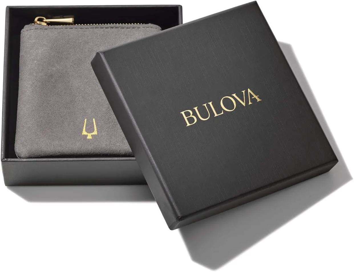 Bulova Men's Classic Stainless Steel Diamond Cuff Bracelet