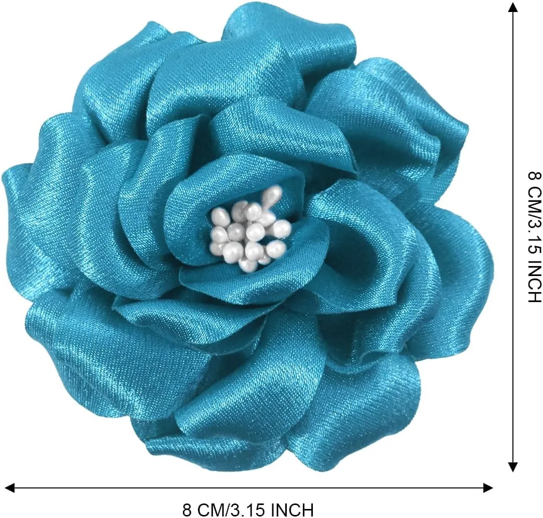 Camellia Flower Brooches and Pins for Women | Hat and Hair Pins | Flower Clips for Clothes