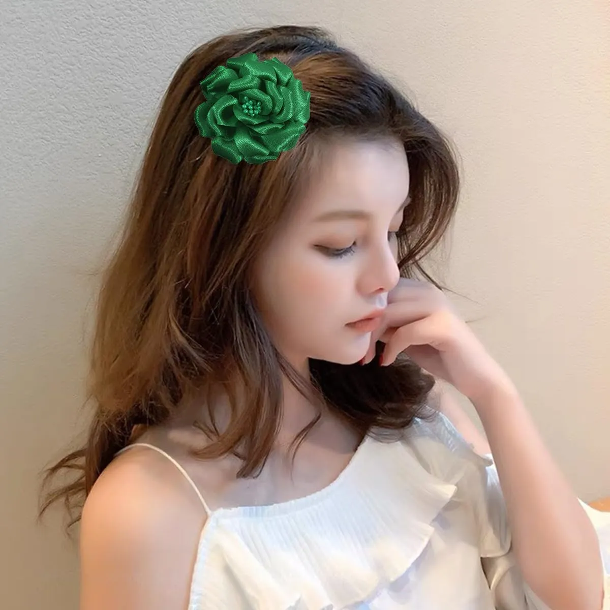 Camellia Flower Brooches and Pins for Women | Hat and Hair Pins | Flower Clips for Clothes