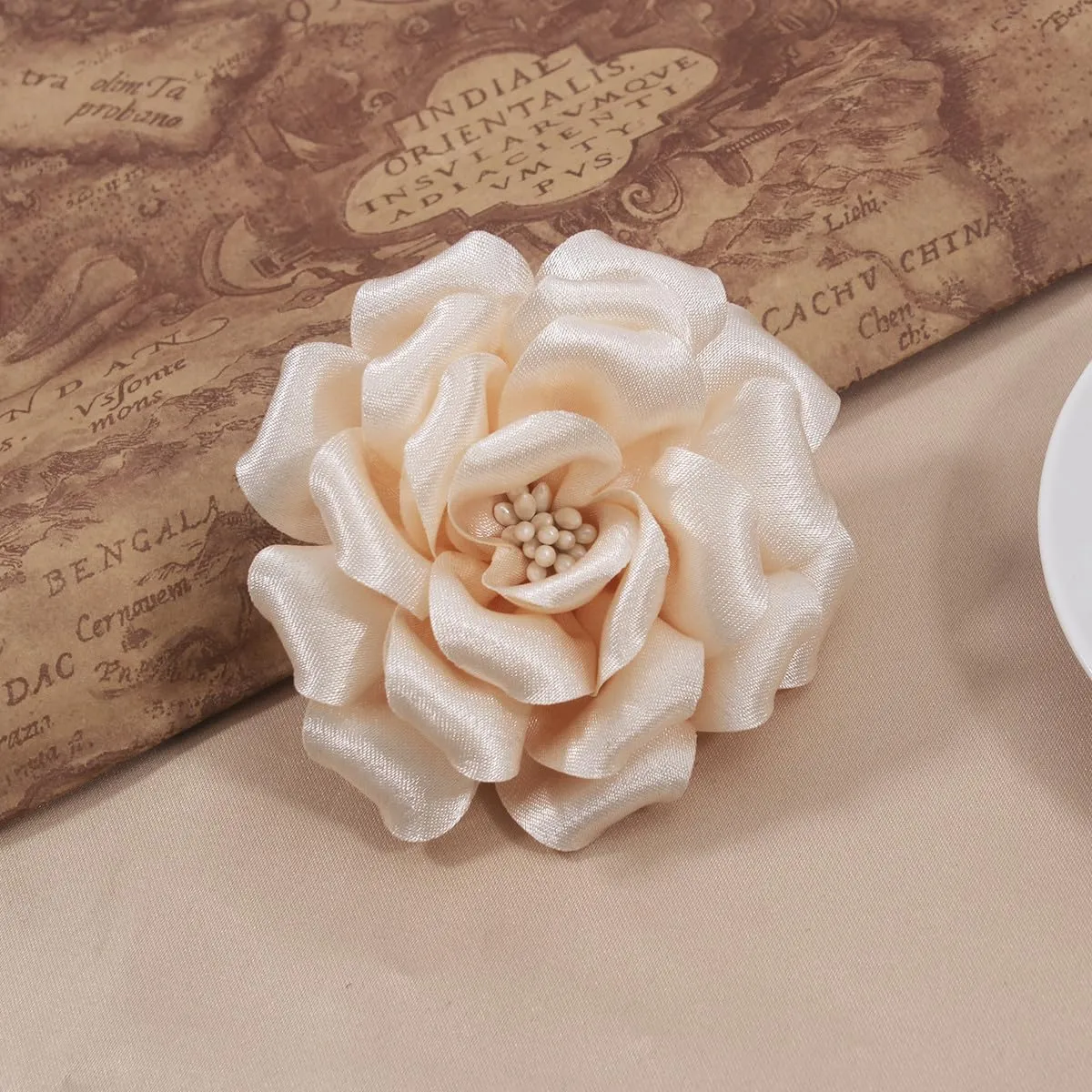 Camellia Flower Brooches and Pins for Women | Hat and Hair Pins | Flower Clips for Clothes