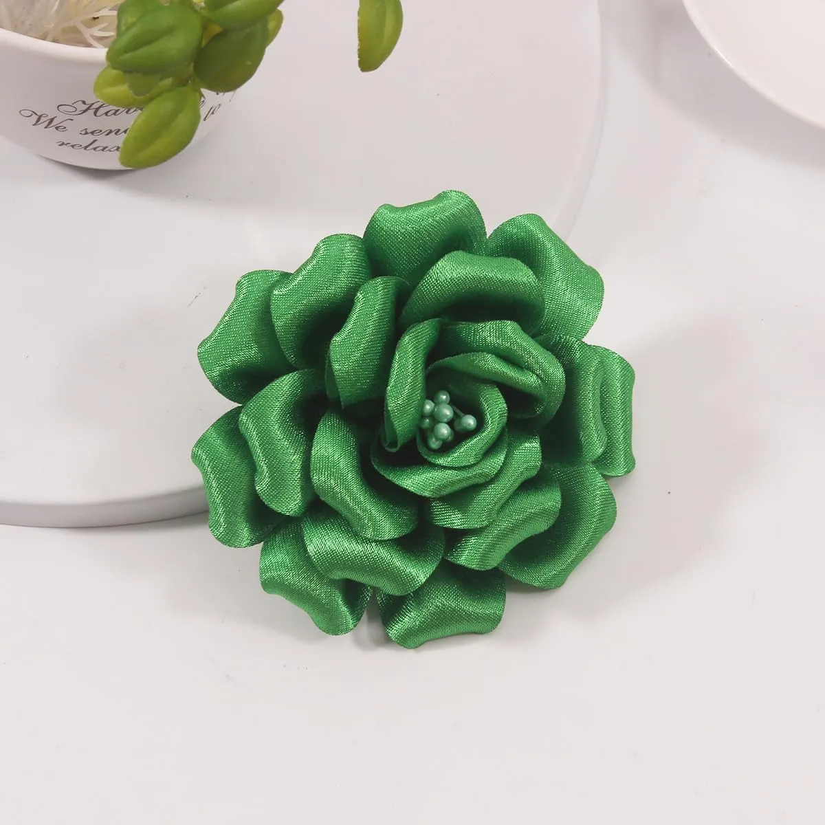 Camellia Flower Brooches and Pins for Women | Hat and Hair Pins | Flower Clips for Clothes