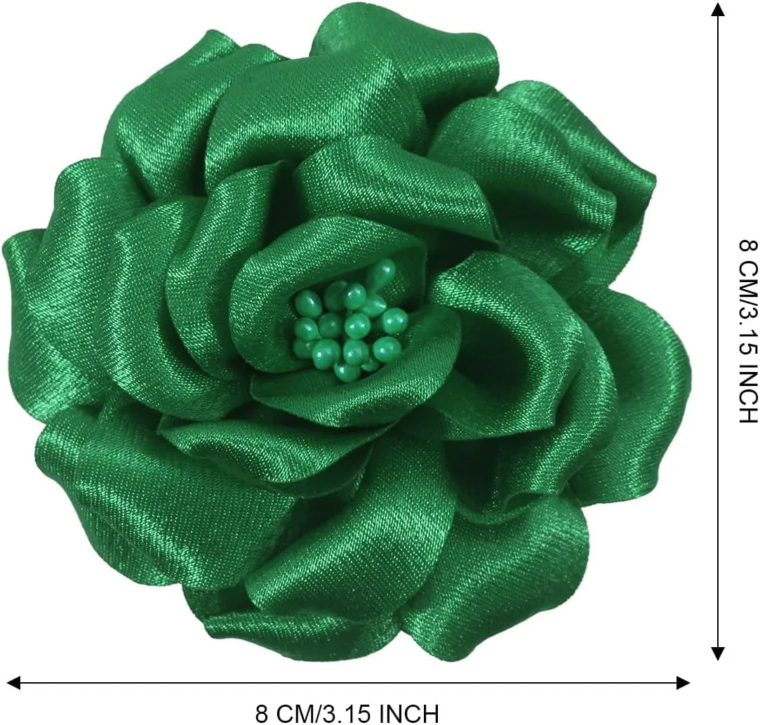 Camellia Flower Brooches and Pins for Women | Hat and Hair Pins | Flower Clips for Clothes