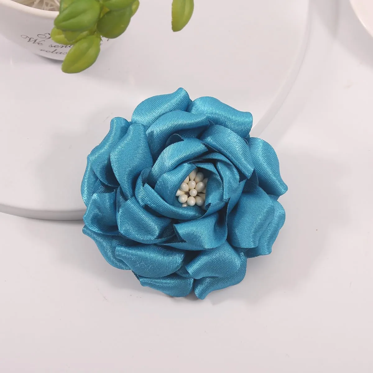 Camellia Flower Brooches and Pins for Women | Hat and Hair Pins | Flower Clips for Clothes