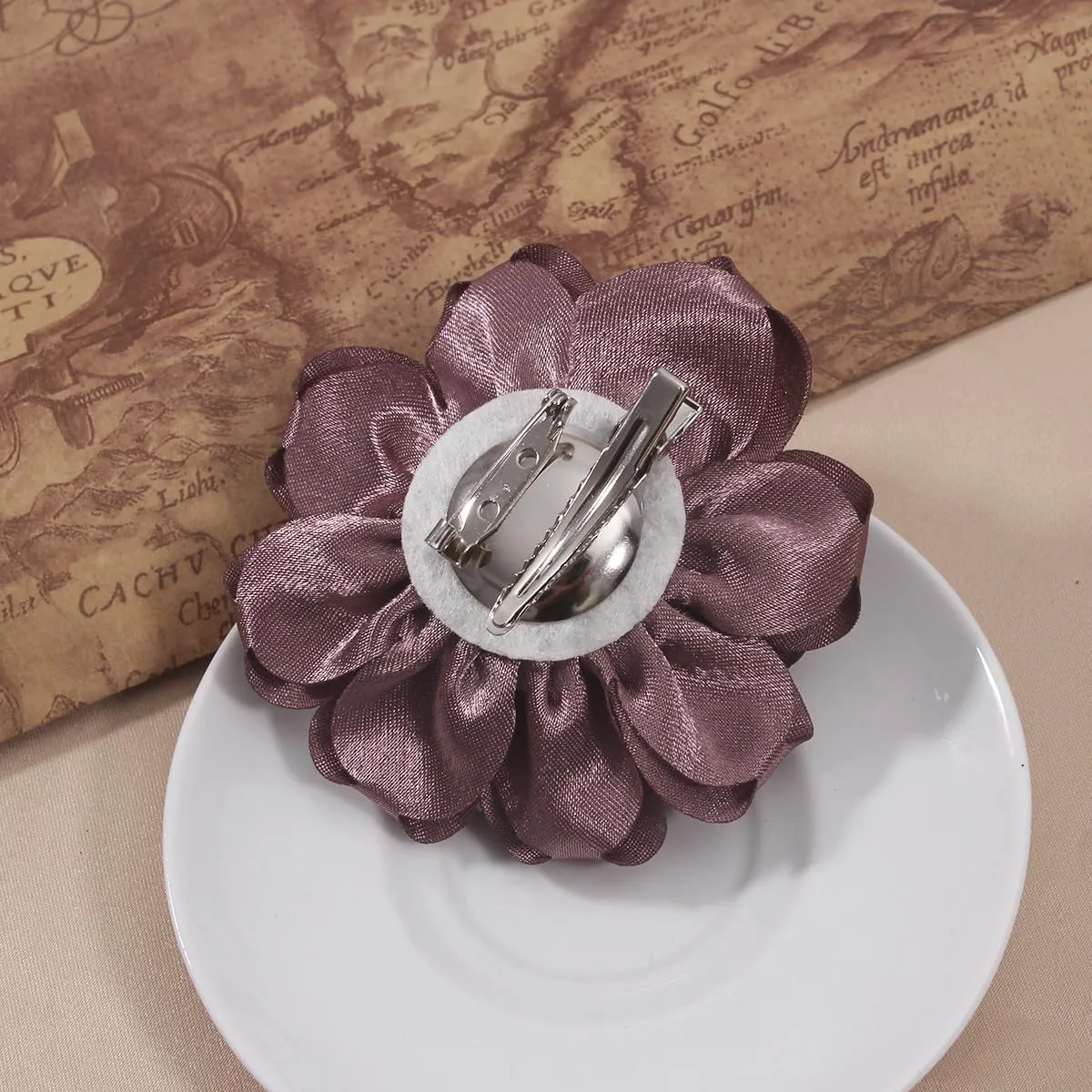 Camellia Flower Brooches and Pins for Women | Hat and Hair Pins | Flower Clips for Clothes