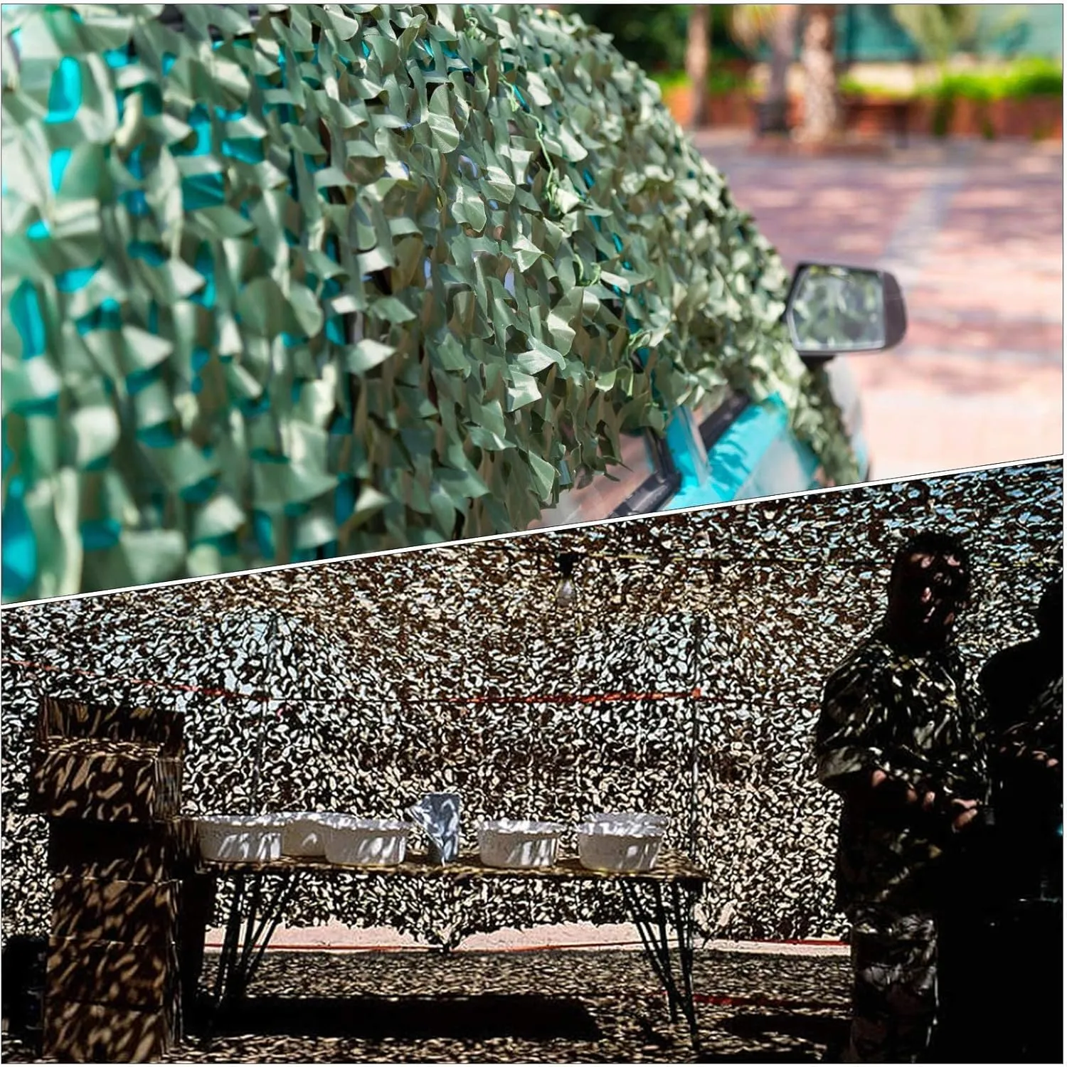 Camo Netting, Camouflage Netting Bulk Roll for Hunting Military Army Party Decoration Sunshade