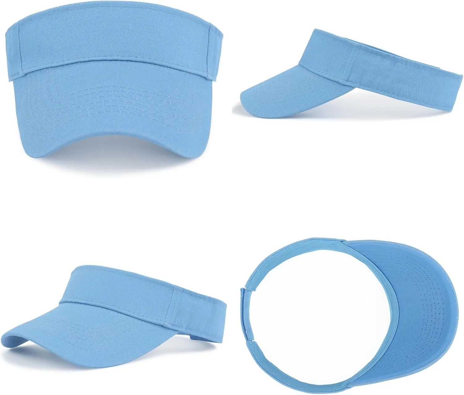 Century Star UPF 50  Kids Visor Sun Hat Adjustable Girls High Ponytail Tennis Hat Sports Boys Running Golf Visor Cap