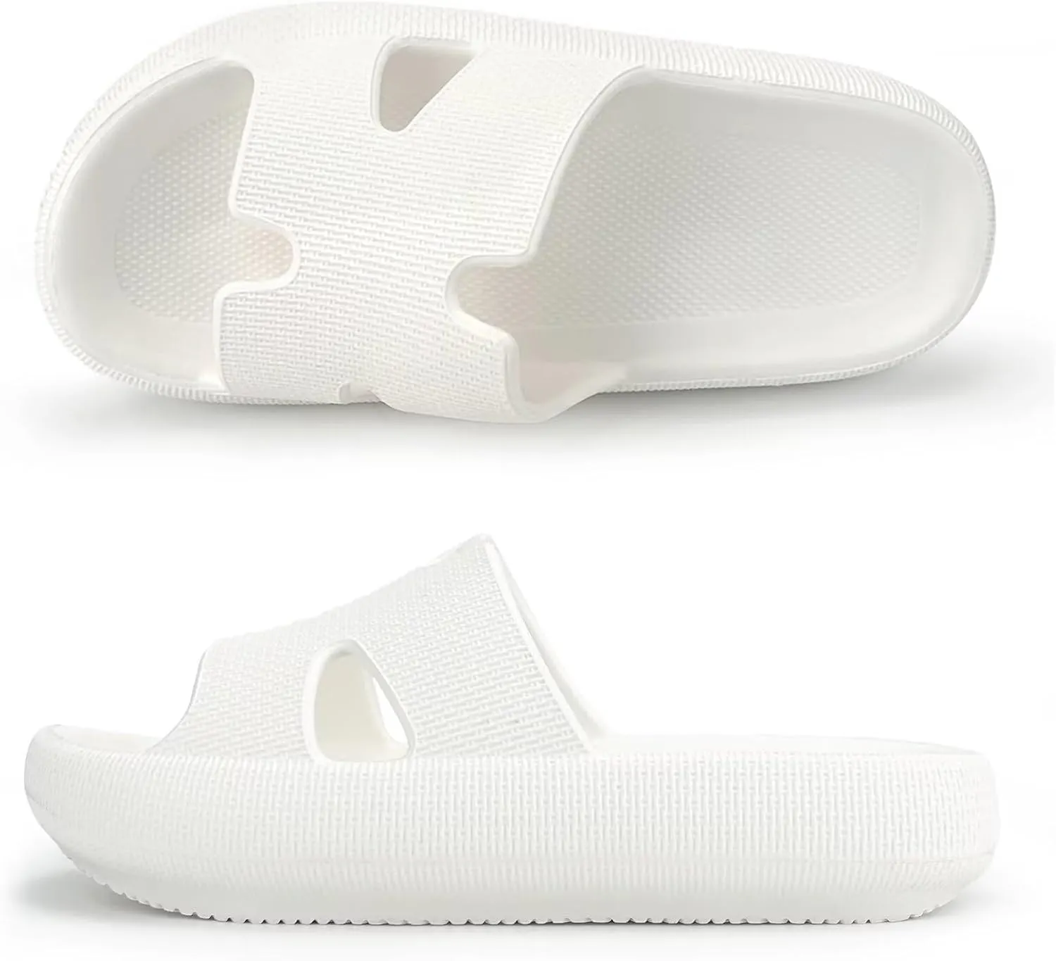Cloud Slides for Women and Men Cushion Recovery Pillow Sandals, Memory Foam House Shower Slippers for Woman, Non-Slip Comfort Quick Drying
