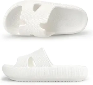 Cloud Slides for Women and Men Cushion Recovery Pillow Sandals, Memory Foam House Shower Slippers for Woman, Non-Slip Comfort Quick Drying