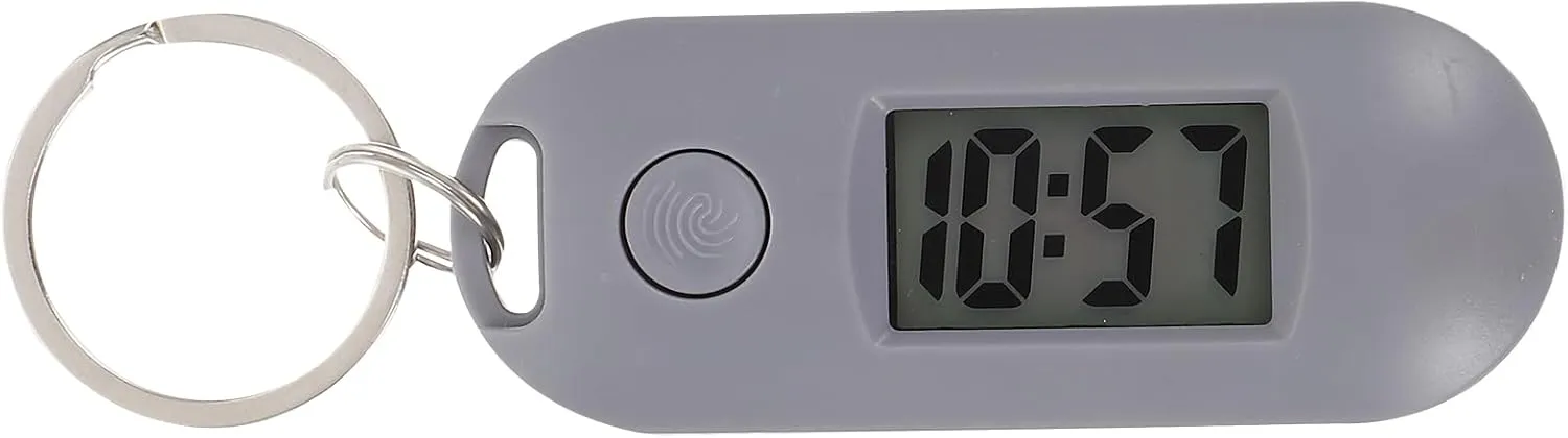 Digital Keychain Watch with Clip, Small Pocket Watch