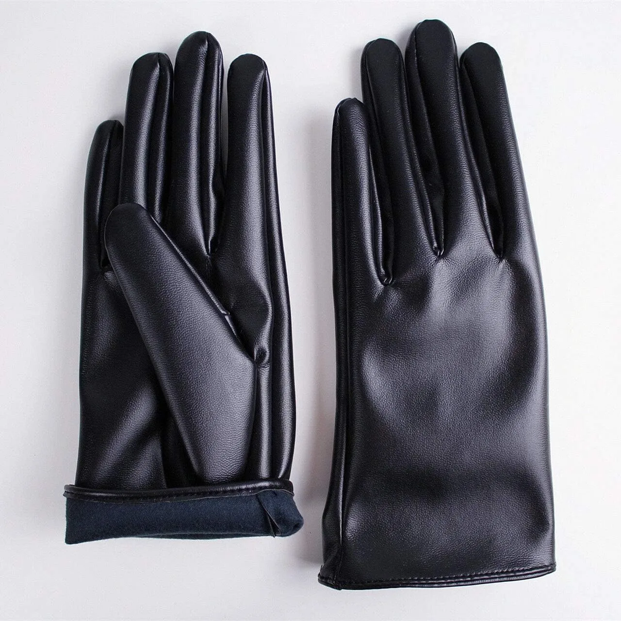 DooWay Women's Short Dress Leather Gloves for Evening Costumes Daily Faux Leather PU 21cm