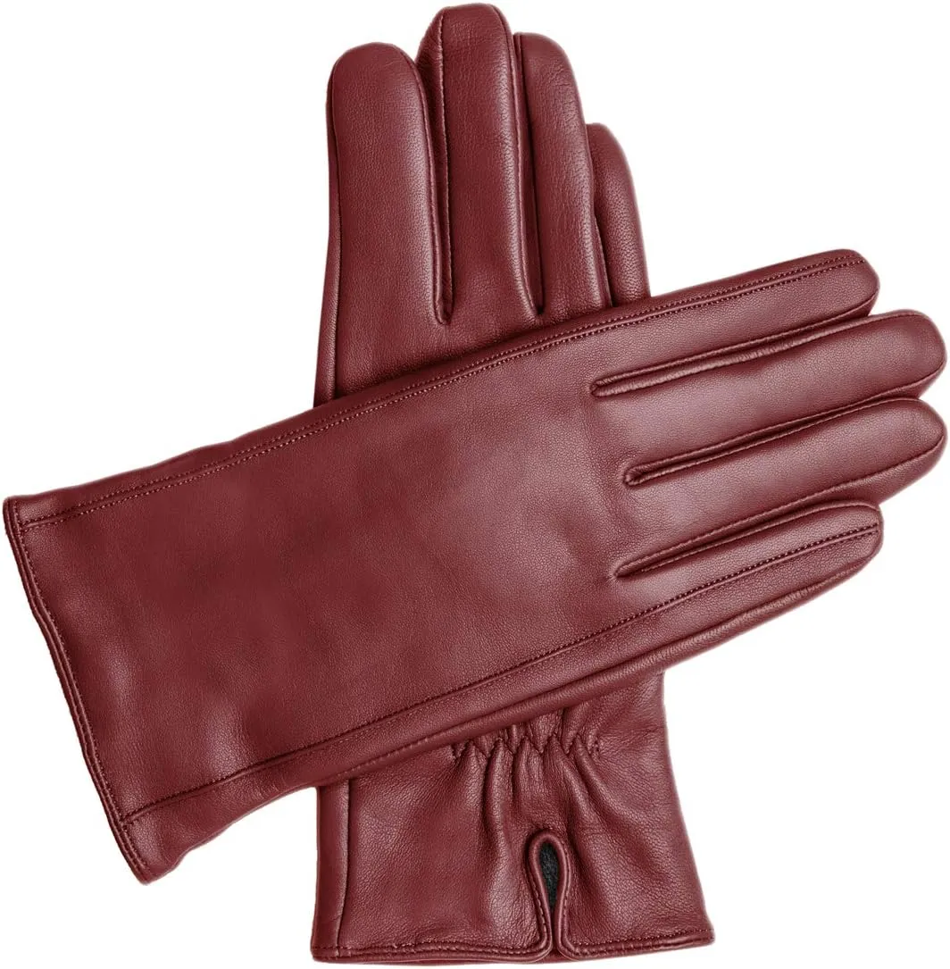 Downholme Vegan Leather Gloves for Women