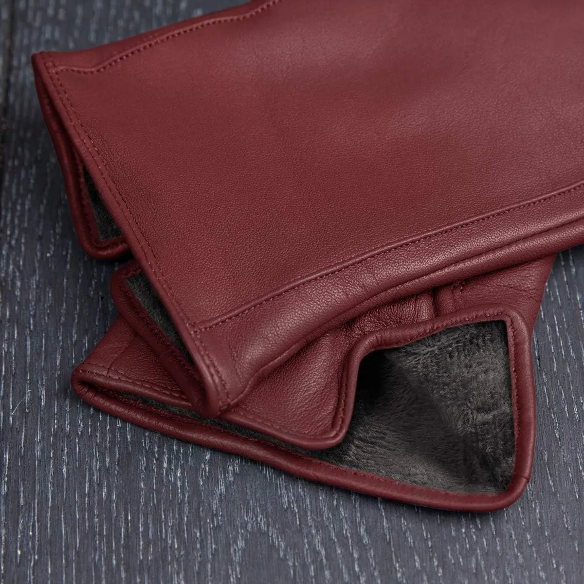 Downholme Vegan Leather Gloves for Women