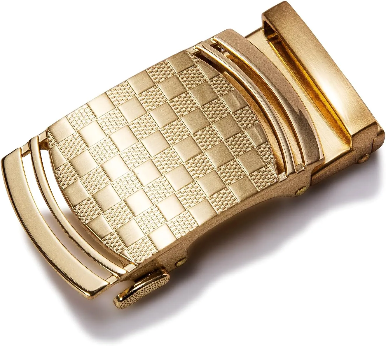 Dubulle Men's Ratchet Belt Gold/Black/Red/Green/Blue/White Automatic Buckle Business Casual Belt Gift - Adjustable Fit
