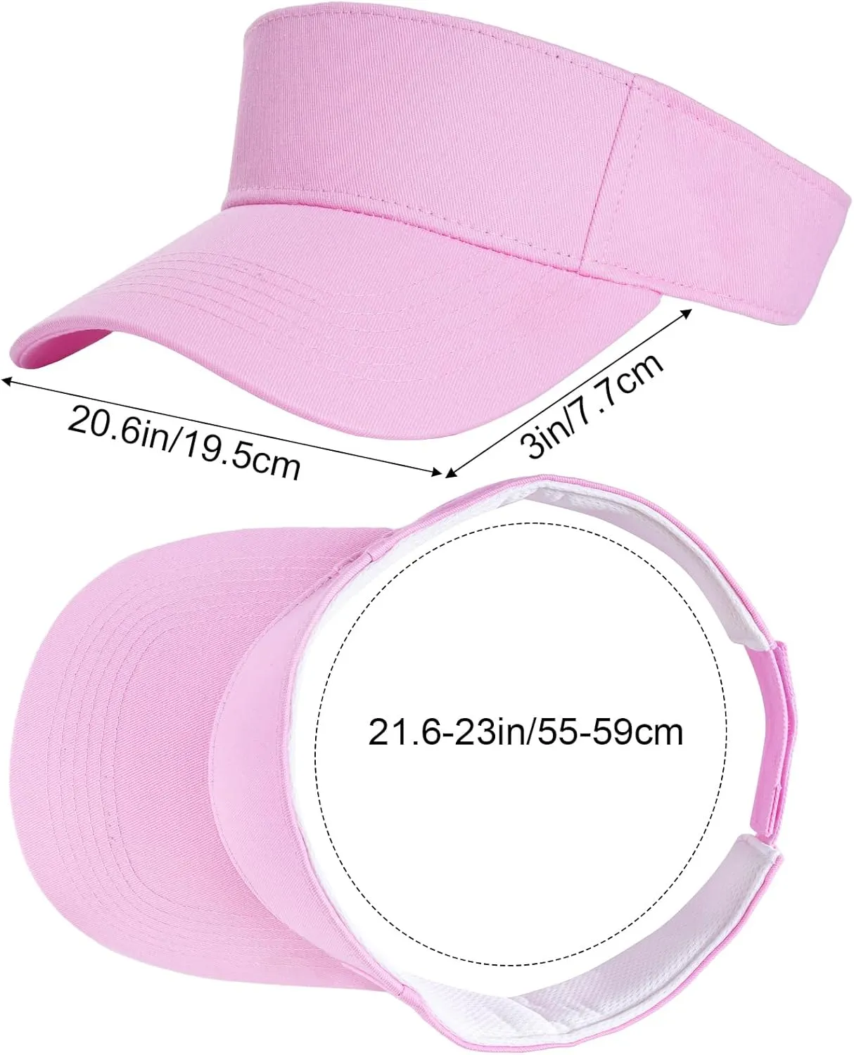 Dxhycc Sport Sun Visor Hats for Women Men, Adjustable Cotton Ball Caps Sun Caps for Golf, Running, and Outdoor Activities