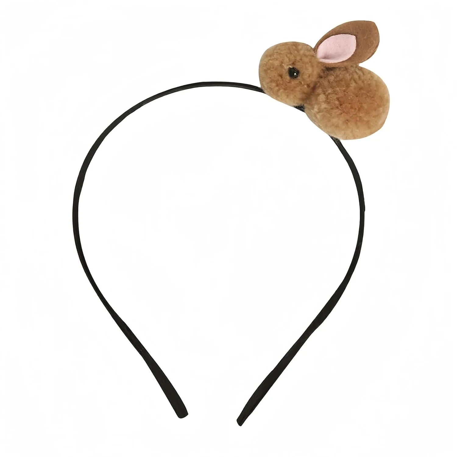 Easter Headbands Bunny Hair Bands for Women Girls Kids, Cute Brown Rabbit Pink Ears Hair Accessories Easter Day Decoration Headdress Party Supplies Gift Hair Hoop 1 Pcs
