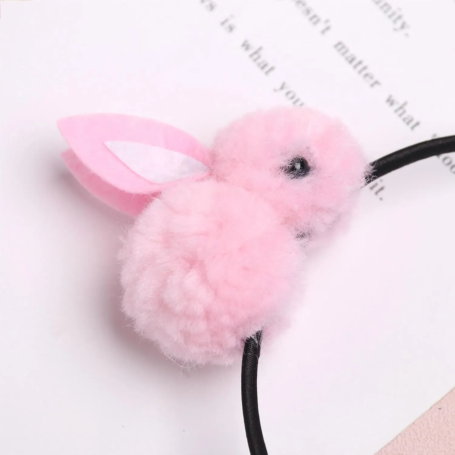 Easter Headbands Bunny Hair Bands for Women Girls Kids, Cute Pink Rabbit White Ears Hair Accessories Easter Day Decoration Headdress Party Supplies Gift Hair Hoop 1 Pcs