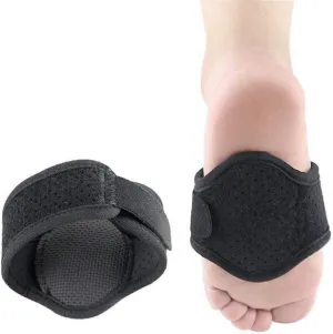 Flat Foot Arch Pad, Breathable Plantar Fasciitis Arch Support with Padding Cushion, Foot Pain Relief Cushioned Compression Wrap Support Sleeves, for Women Men Kids Heel Spurs, High Arch, Fallen Arch