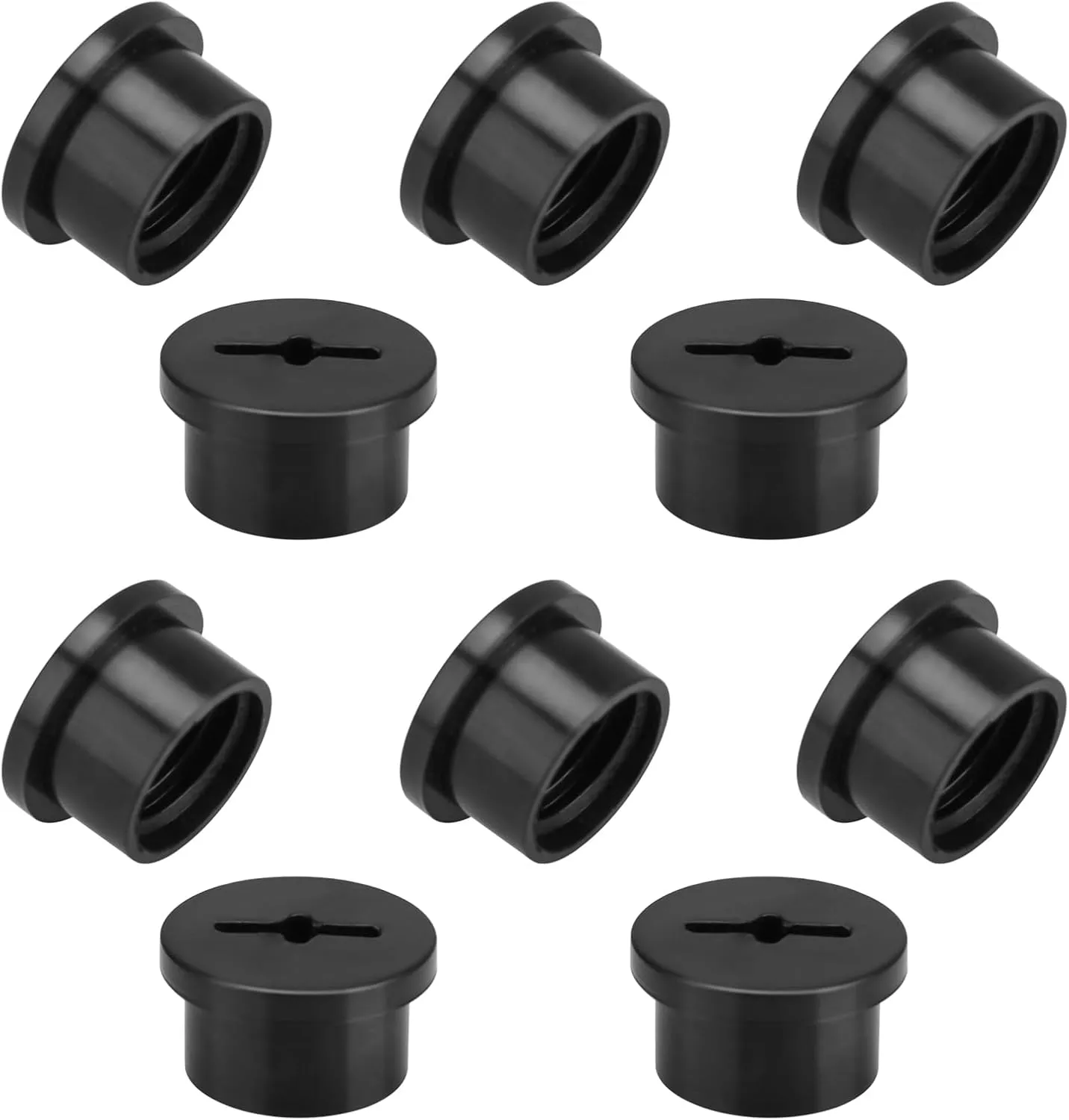 Football Helmet Bladder Valve Screws for Riddell Speedflex and Speed Icon, High Impact Resistant Valve Cap for Youth, Keep Riddell Helmet Parts Sealed - 10 Pcs Black