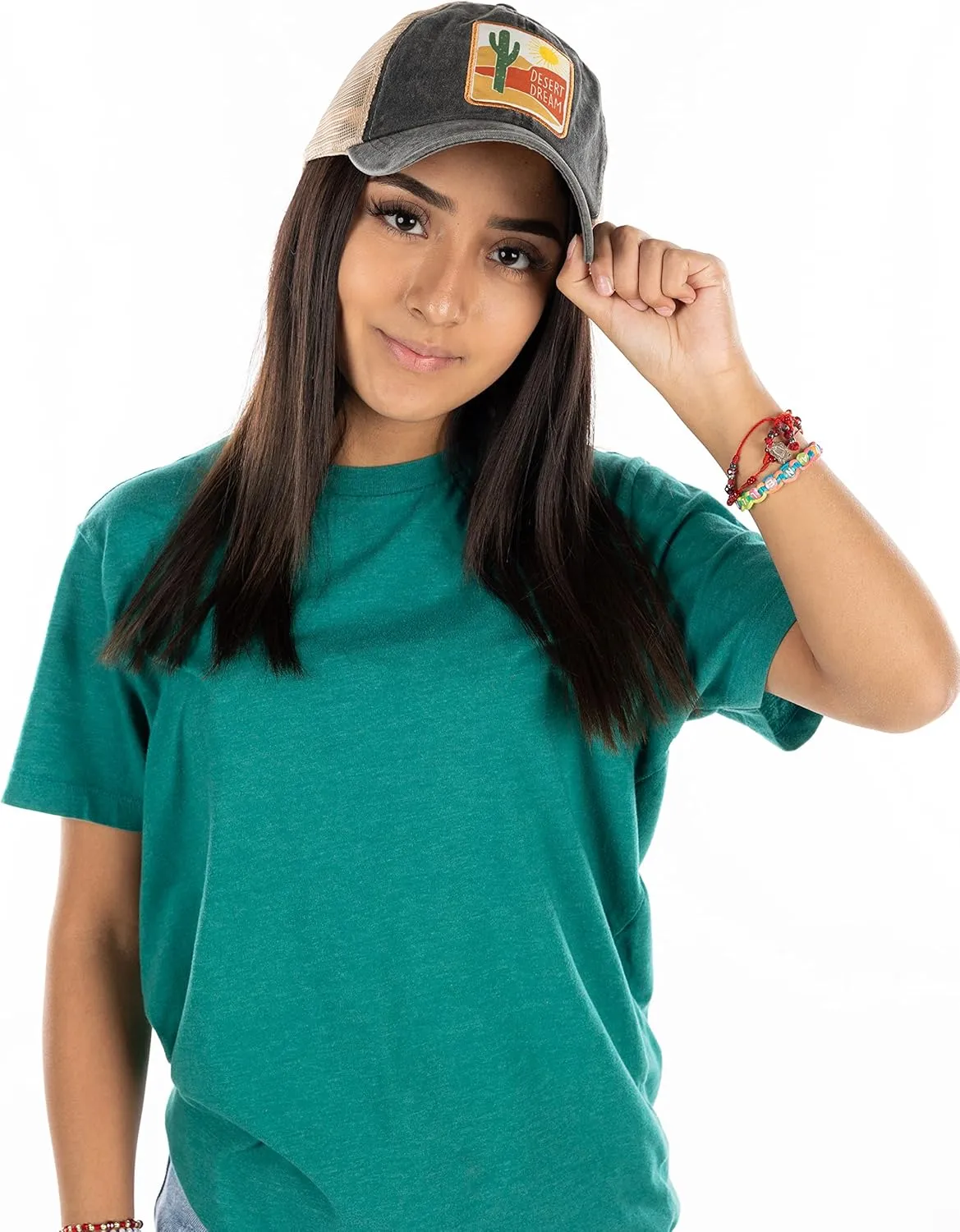 Funky Junque Unisex Dad Hat Mesh Trucker Baseball Cap with Distressed Vintage Patch