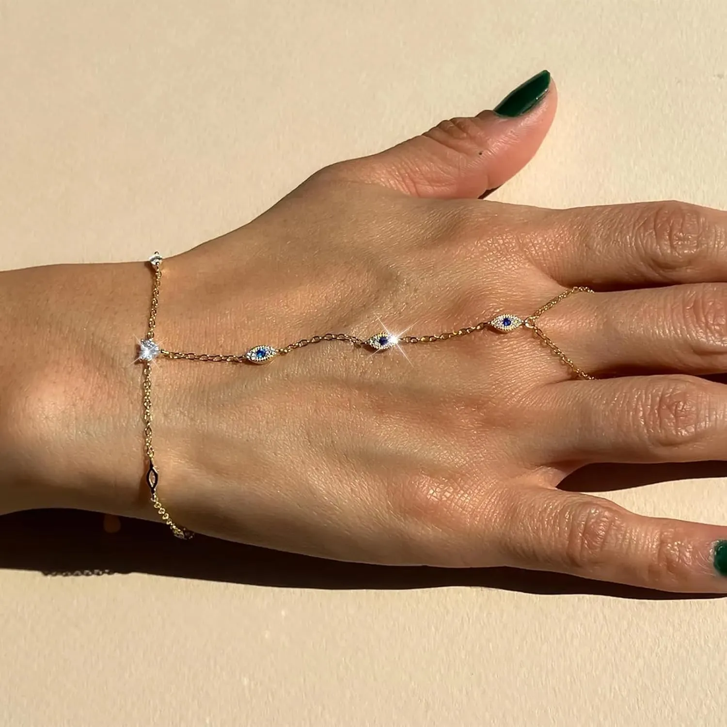 Hand Chain Gold Bracelets for Women Trendy Stuff Ring Bracelet Hand Chain Dainty Chain Bracelet Hand Jewelry Gifts