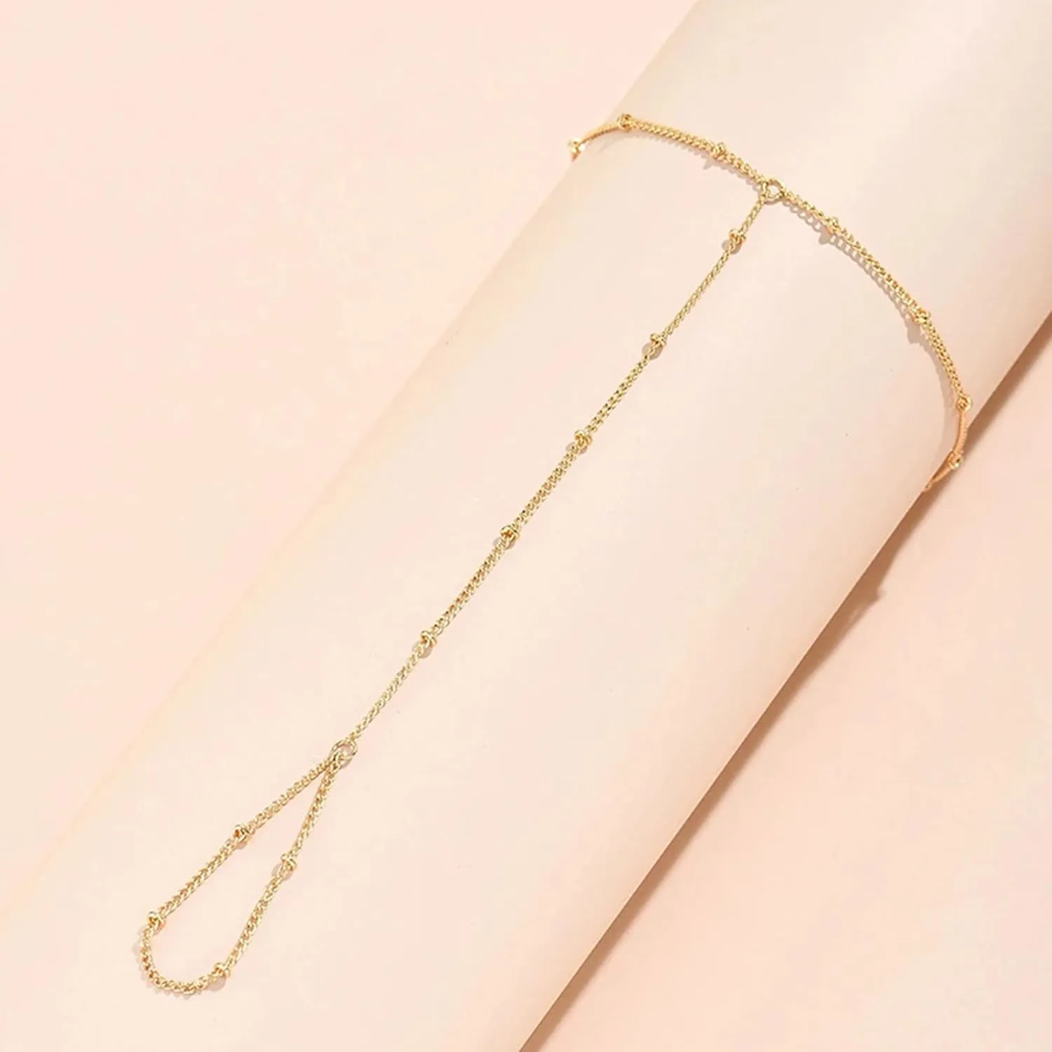 Hand Chain Gold Bracelets for Women Trendy Stuff Ring Bracelet Hand Chain Dainty Chain Bracelet Hand Jewelry Gifts