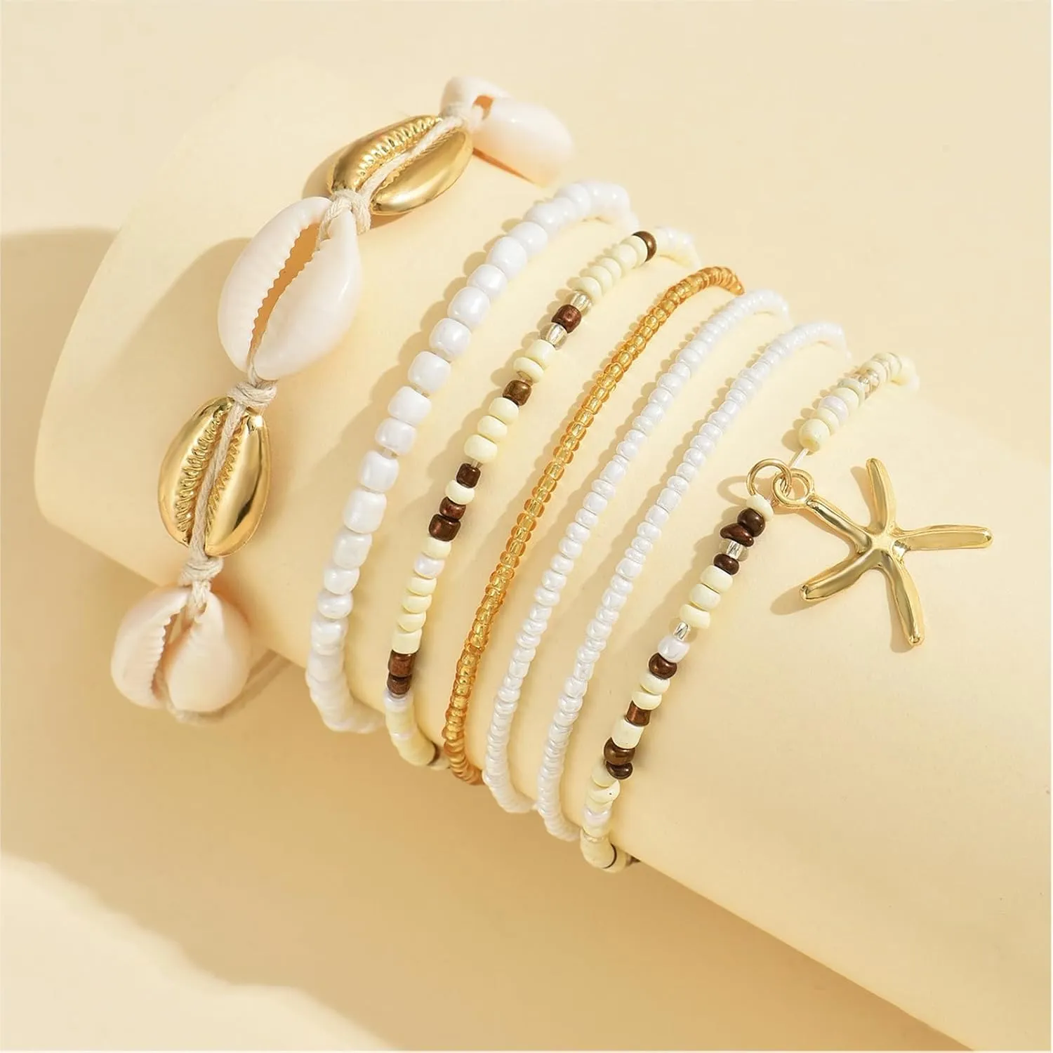 Handmade Summer String Bracelets for Women - Boho Braided Adjustable Beaded Waterproof Surfer Beach Bracelet Jewelry for Women Men