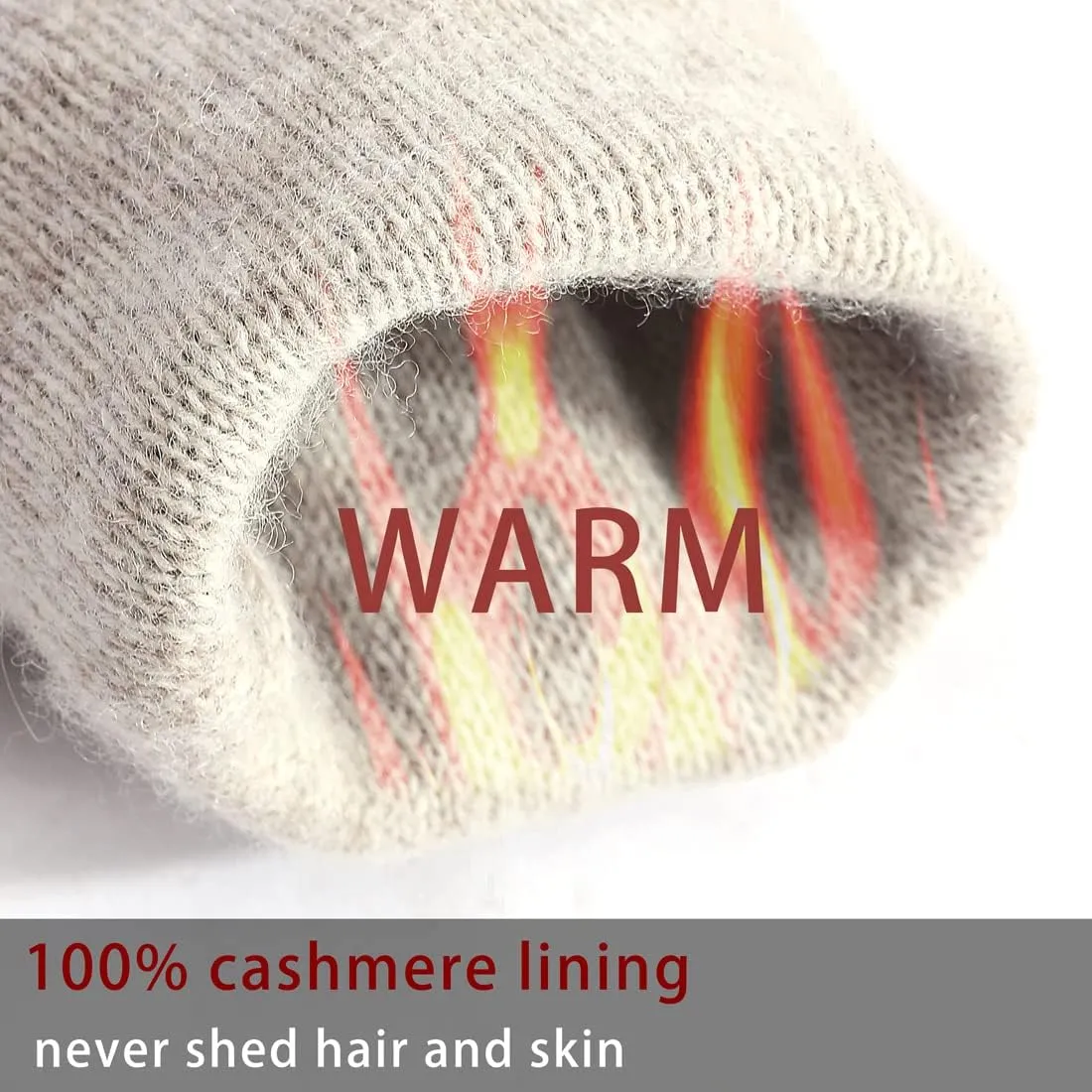 Harssidanzar Womens Winter Warm Cashmere Lining Touchscreen Texting Warm Driving Lambskin Leather Gloves GL017