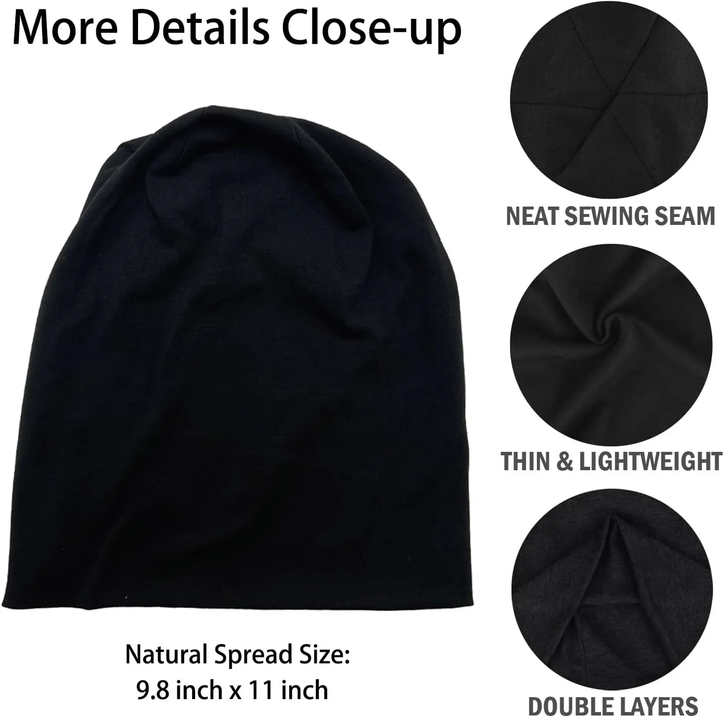 JarseHera Slouchy Beanie for Men Women Baggy Headwear Chemo Caps Cancer Hats