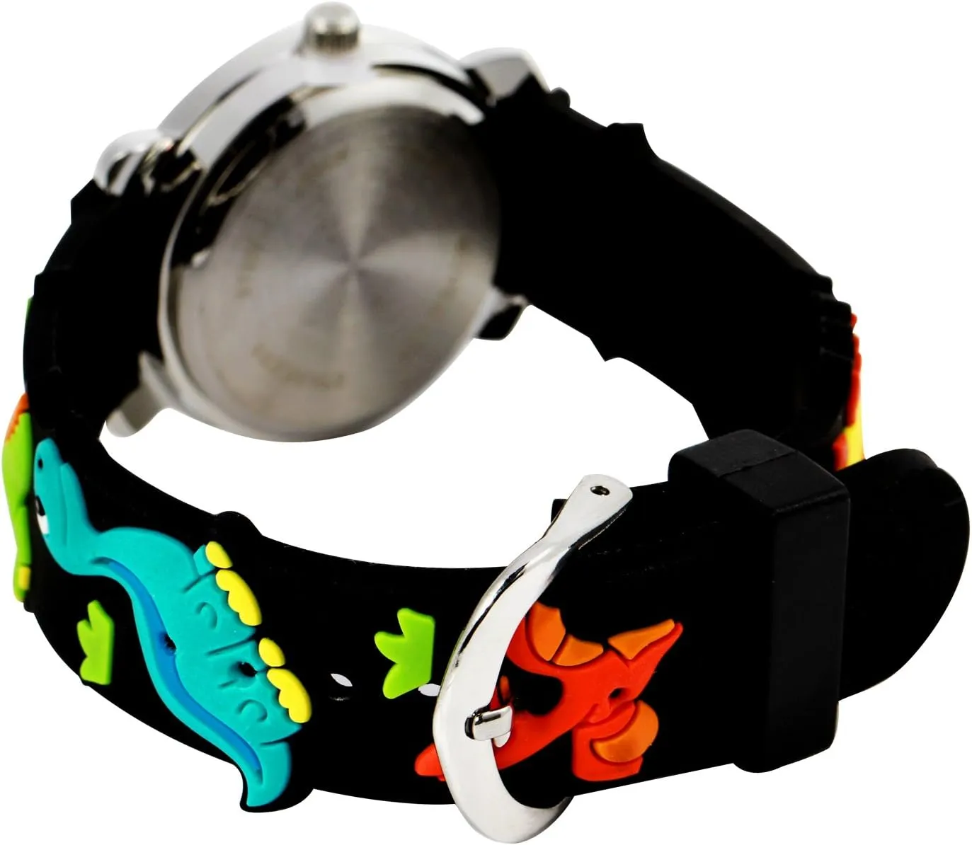 Jewtme Cute Toddler Children Kids Watches Ages 3-8 Analog Time Teacher 3D Silicone Band Cartoon Watch for Little Girls Boys