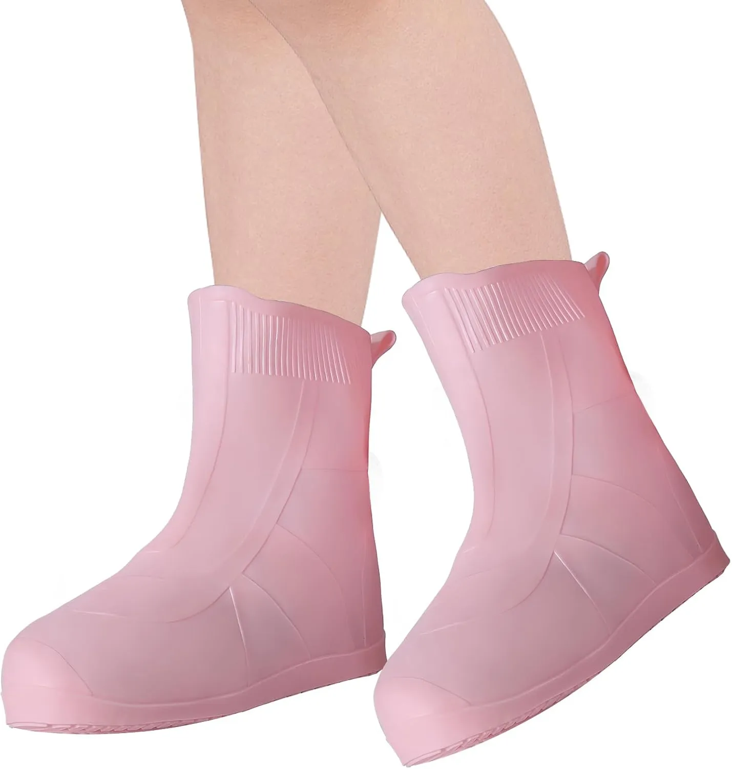 Kid Rain Silicone Shoe Covers, Anti-Slip Wear-Resistant and Portable Waterproof Shoe Covers, Kid Shoe Covers for Outdoor Home Travel Rain Boots