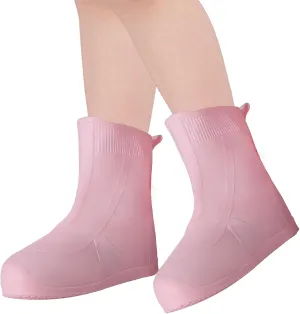 Kid Rain Silicone Shoe Covers, Anti-Slip Wear-Resistant and Portable Waterproof Shoe Covers, Kid Shoe Covers for Outdoor Home Travel Rain Boots