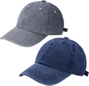 Kids Distresed-Washed Baseball Hat Infant Toddler Baby Boy Girl Hats Distresed for 2-8 Years